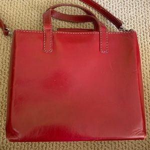 Red Leather Fossil Purse